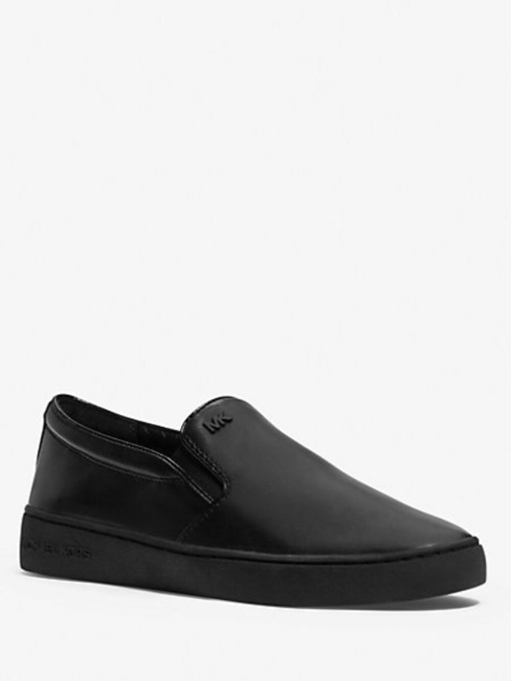 Michael Kors Keaton Black Leather Slip On Shoes Women's Size 5.5